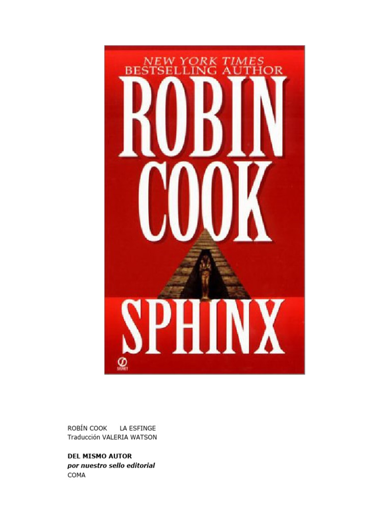 Robin Cook - La Esfinge | PDF