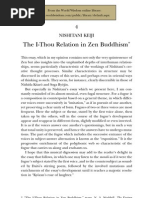 The I-Thou Relation in Zen Buddhism
