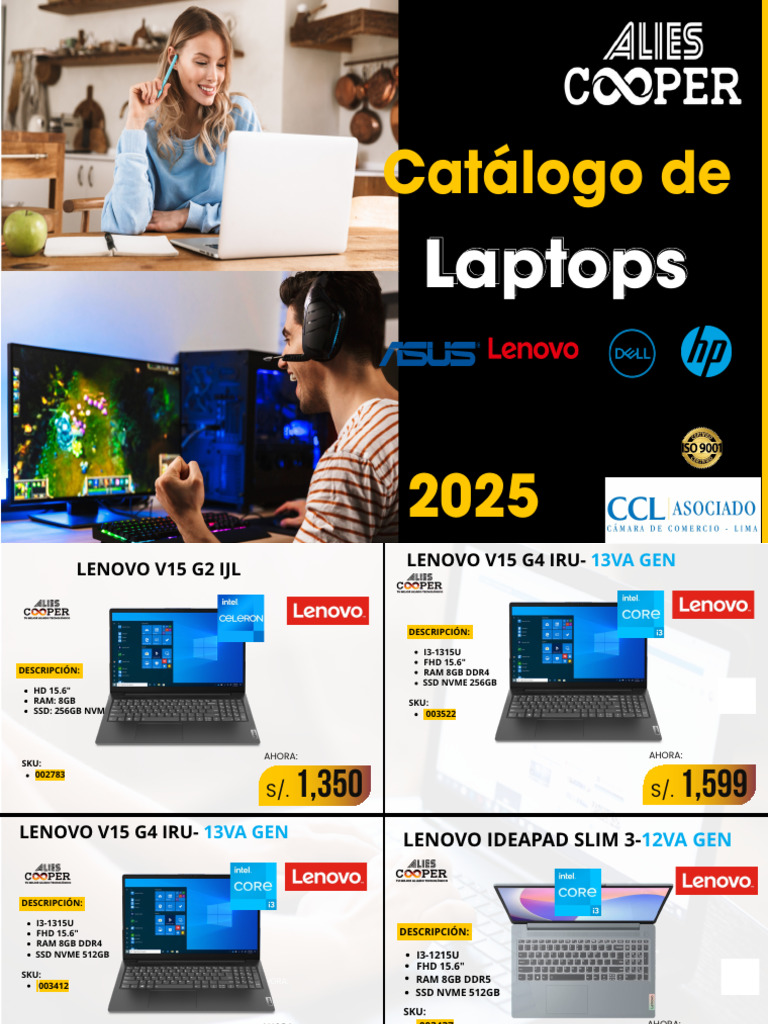 Catálogo de Laptops Lenovo 2025 | PDF | Hardware de la computadora ...