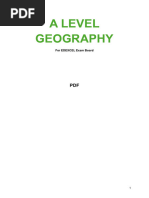 AQA A Level Geography Paper 1 RAG Checklist | PDF | Glacier | Ecosystem
