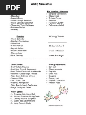 Weekly Chores MK
