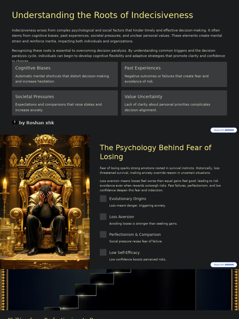 Understanding The Roots of Indecisiveness | PDF | Psychological ...
