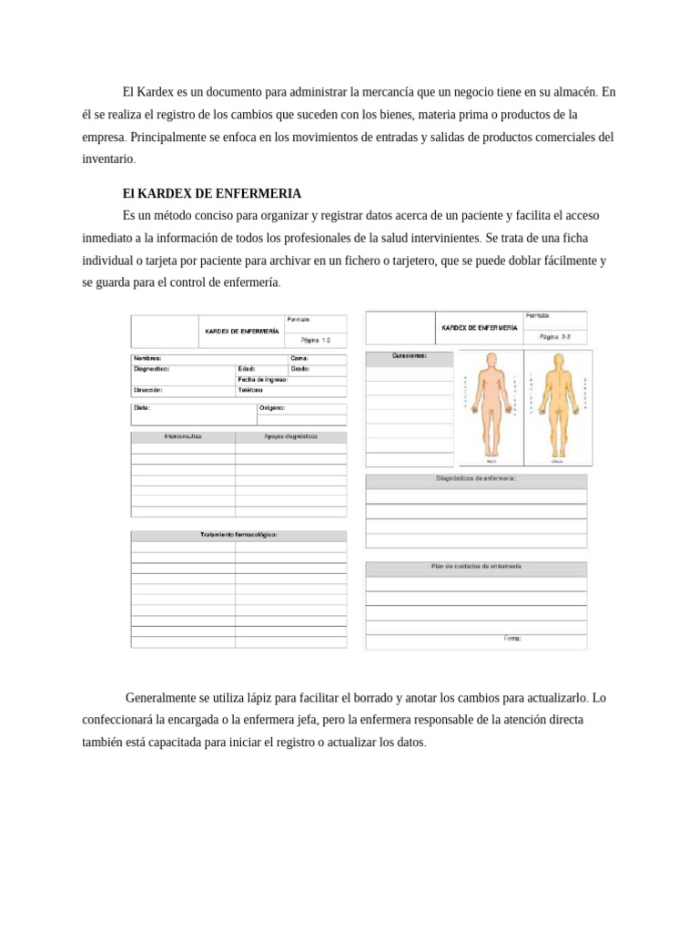 Sistema Kardex | PDF | Enfermería | Medicamentos con receta