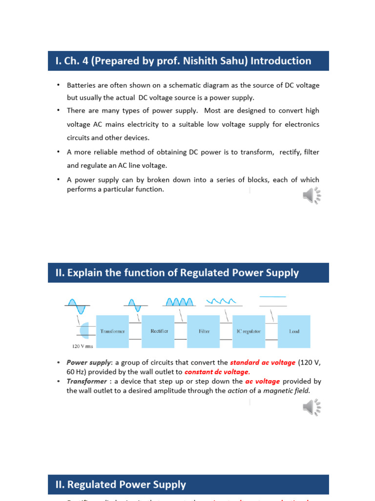 Understanding Regulated Power Supplies | PDF | Power Supply | Rectifier