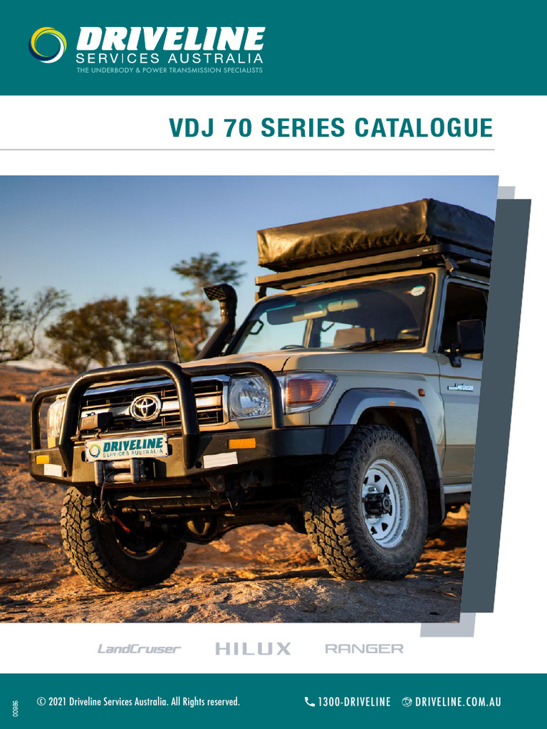 VDJ 70 Series Parts Catalogue | PDF | Axle | Vehicle Technology