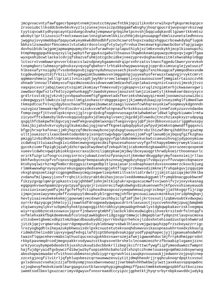 Random Character String Analysis | PDF
