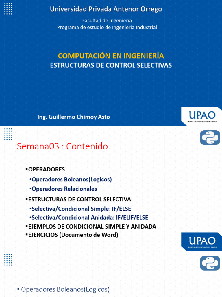 Estructuras de Control en Programación | PDF | Programación de ...