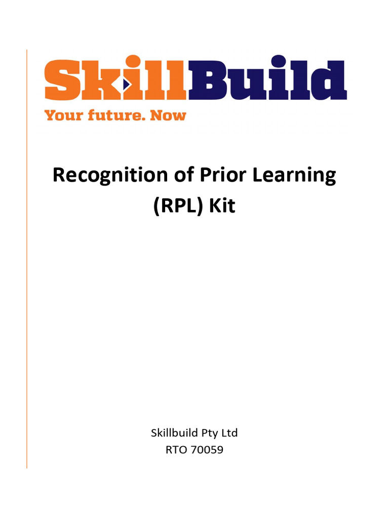 RPL Kit for Individual Support | PDF