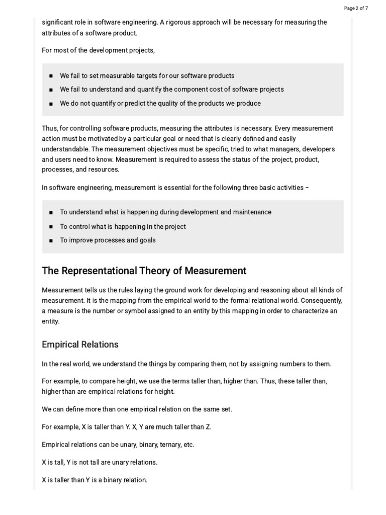 Basics of Measurement in Software Quality Management | PDF ...