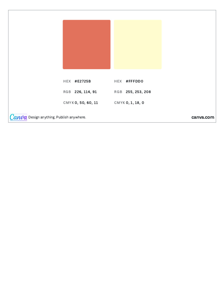 Teracotta Color Specifications | PDF