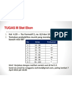 Tugas III Stat Ekon