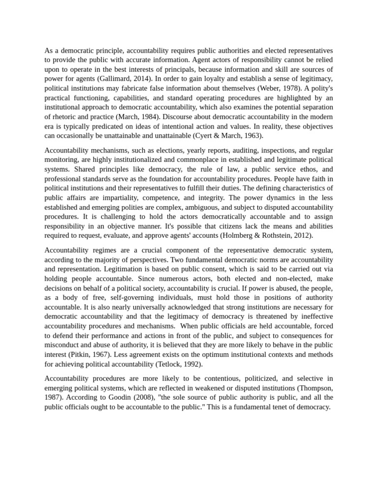 Understanding Democratic Accountability | PDF | Accountability | Democracy