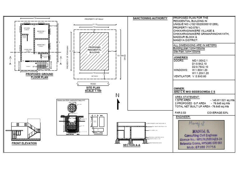 Proposed Residential Building Plan | PDF | Buildings And Structures ...
