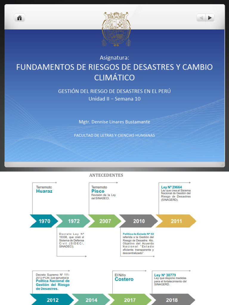 Gestión de Riesgos de Desastres en Perú | PDF | Riesgo | Reducción de ...