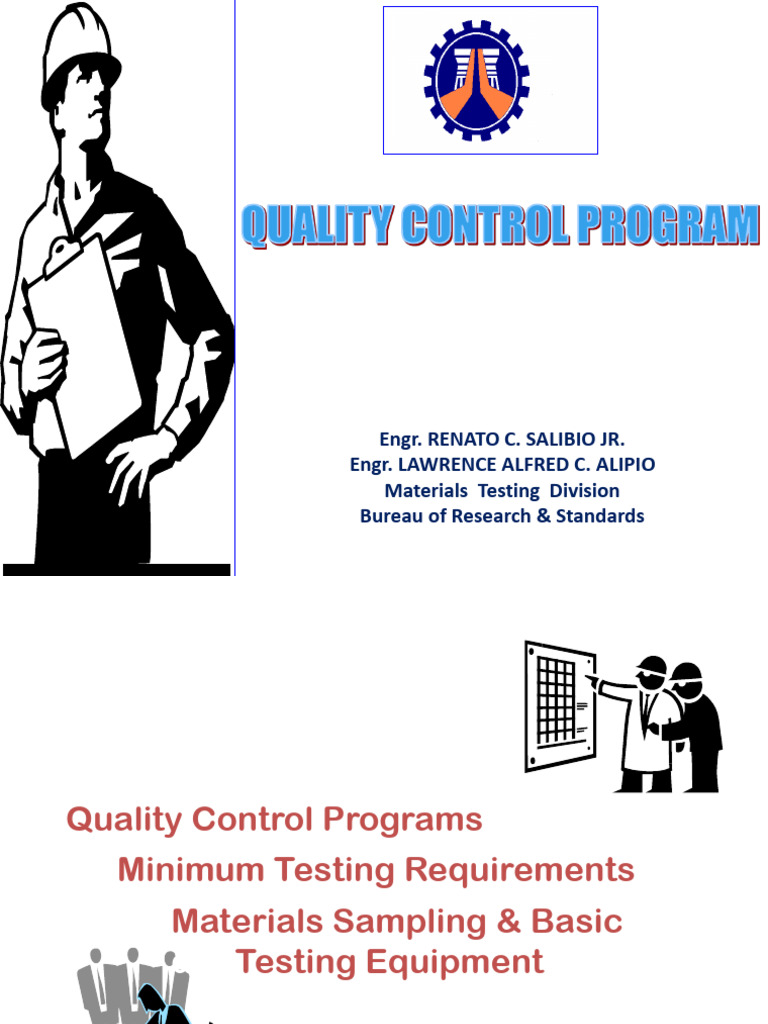 DPWH Quality Control Program Overview | PDF | Concrete | Materials