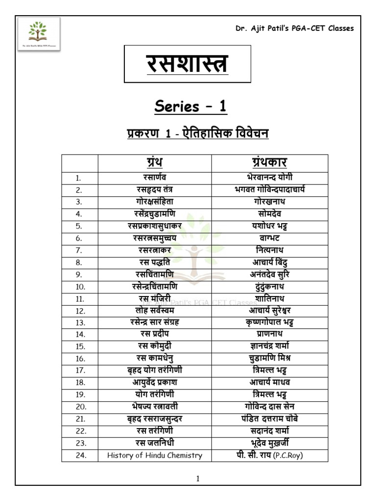 रसशास्त्र Series1-21 Final | PDF