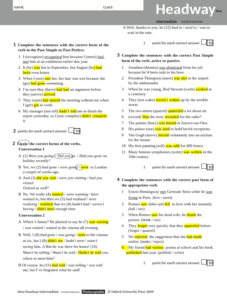 Hwy Int Unittests 3a | PDF
