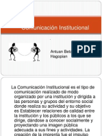 Comunicación Institucional Antu