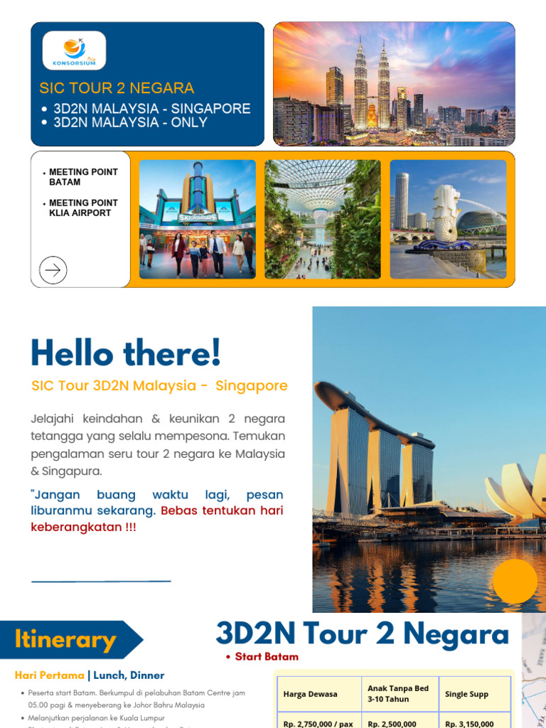Paket Tour 3D2N Malaysia-Singapura | PDF