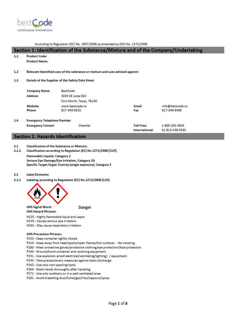 52 0001 02 Cleaner Solvent | PDF | Dangerous Goods