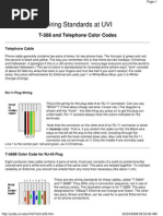 Wiring Standards at UVI: T-568 and Telephone Color Codes