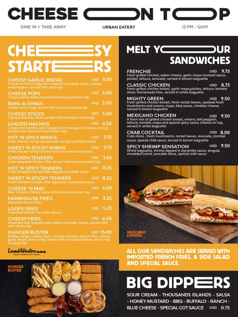 Diverse Menu of Grilled Chicken & Burgers | PDF | Hamburgers | Sauce