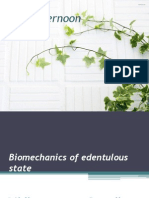 Bio Mechanics of Edentulous State.
