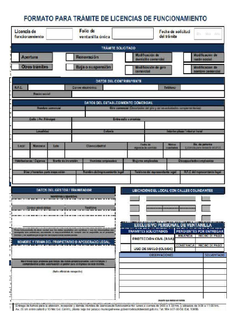 Licencia de Funcionamiento | PDF