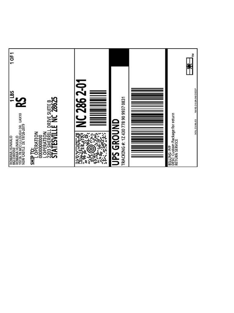 Return Label | PDF