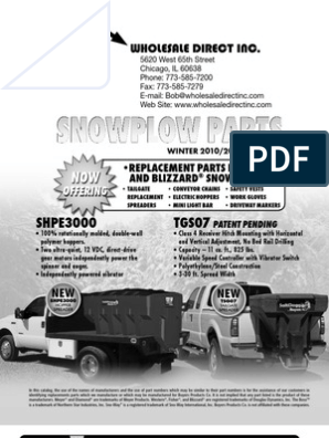 Snow Equip, PDF, Manufactured Goods