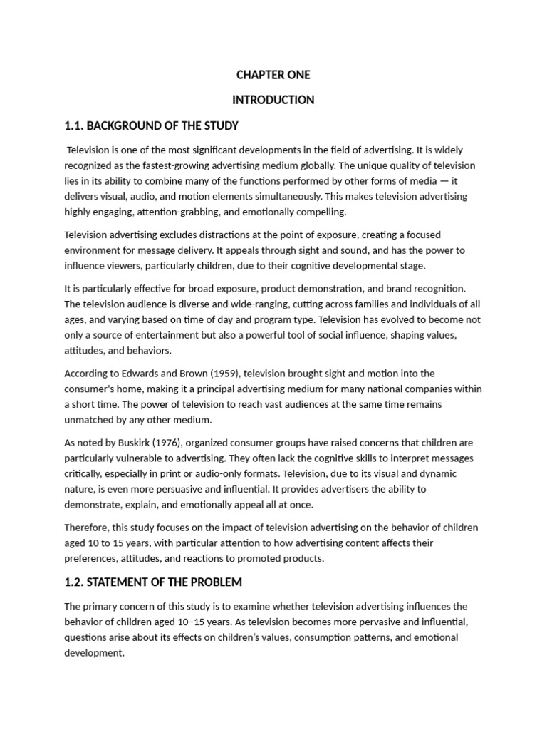 Chapter One | PDF | Advertising | Behavior