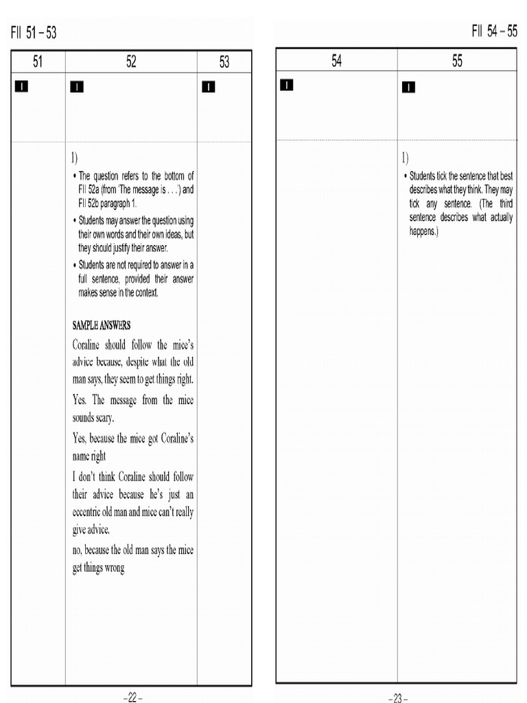 Kumon English Level FII Answer Guide | PDF