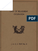 Law of Belligerent Occupation 11