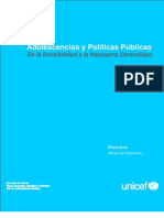 Adolescencias y Politicas Publicas