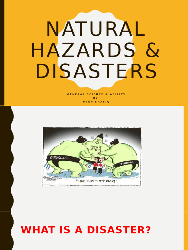 Natural Hazards Disasters Pdf Hazards Emergency Management