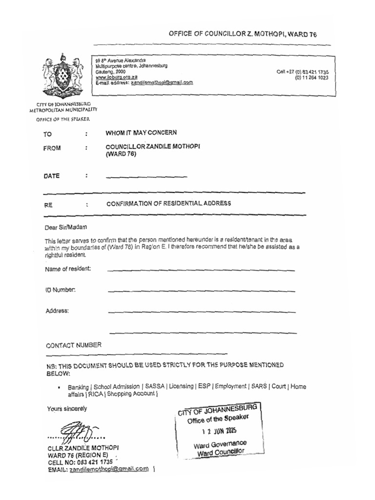8th Ave Proof of Res Final | PDF