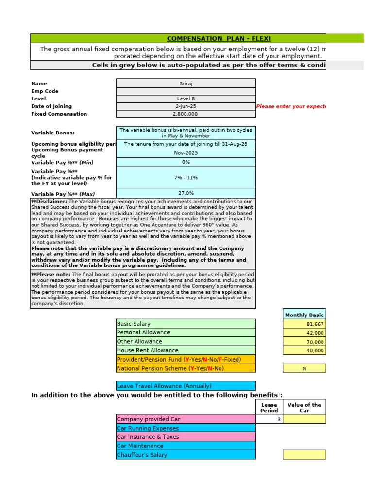 Flexi Compensation Plan Overview | PDF | Pension | Salary