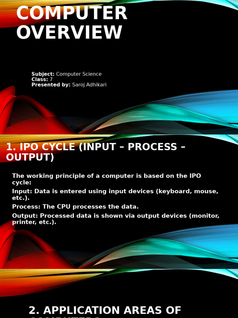 Class 7 Computer Fundamental and History of Computer | PDF ...