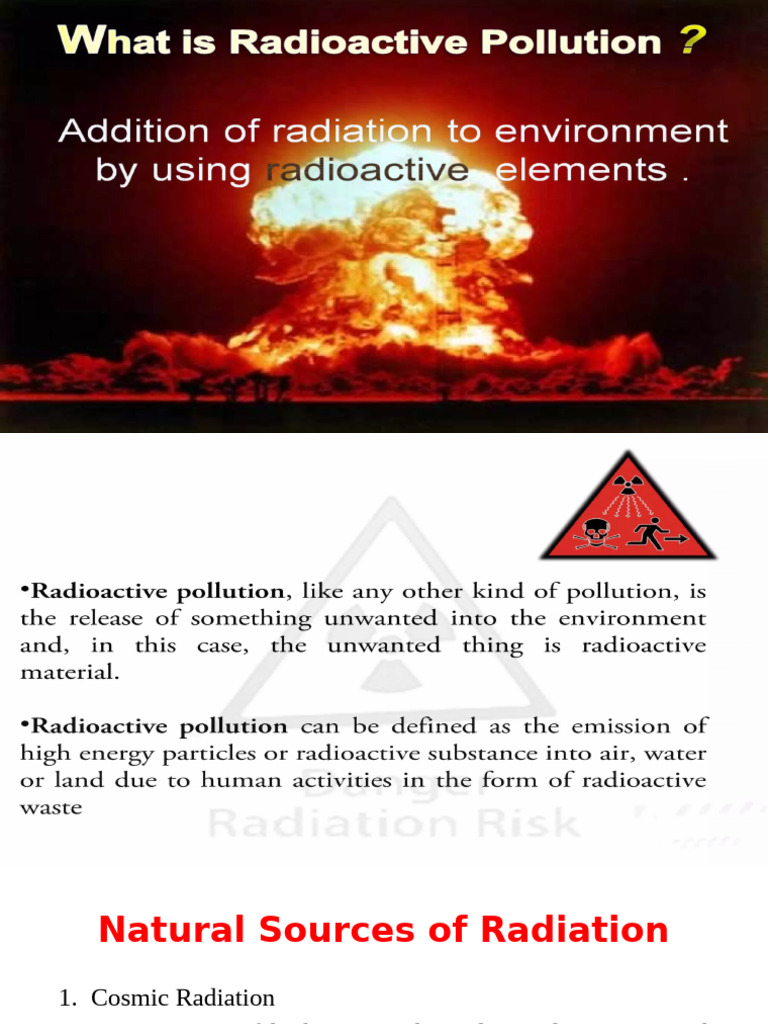 Sources of Radiation Pollution | PDF