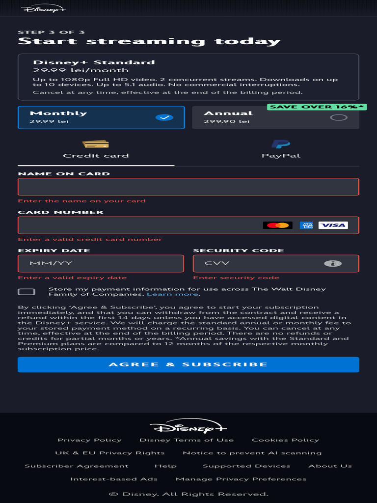 Disney+ Subscription Details | PDF