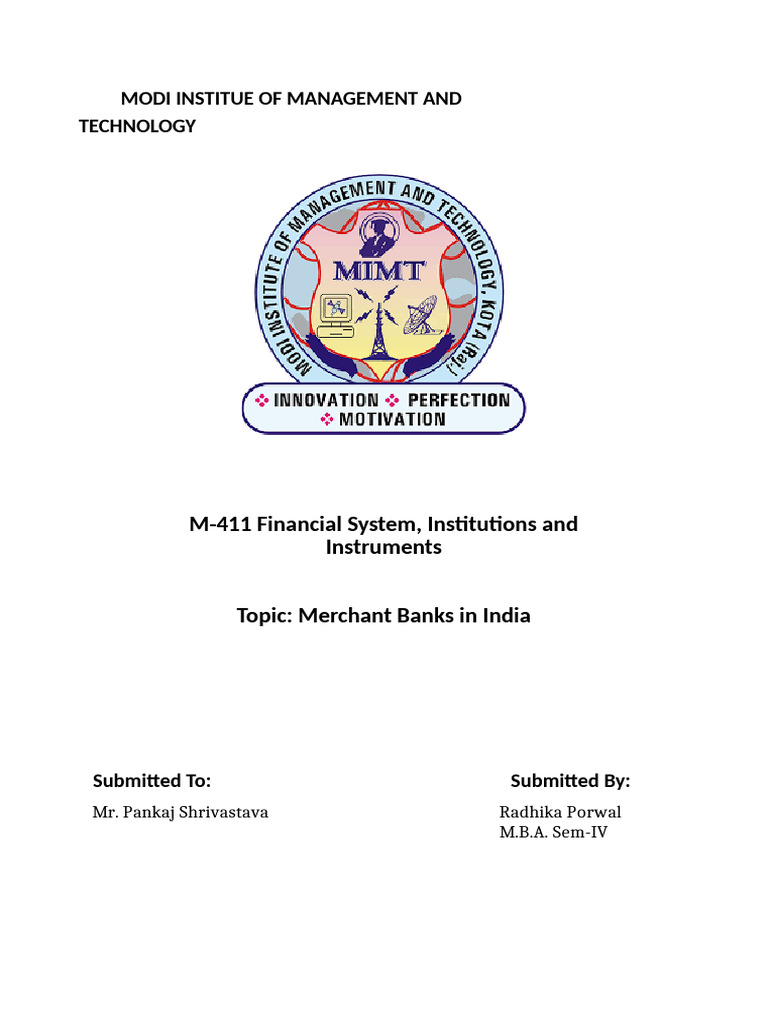 Modi Institue of Management and Technology | PDF | Business | Accounting