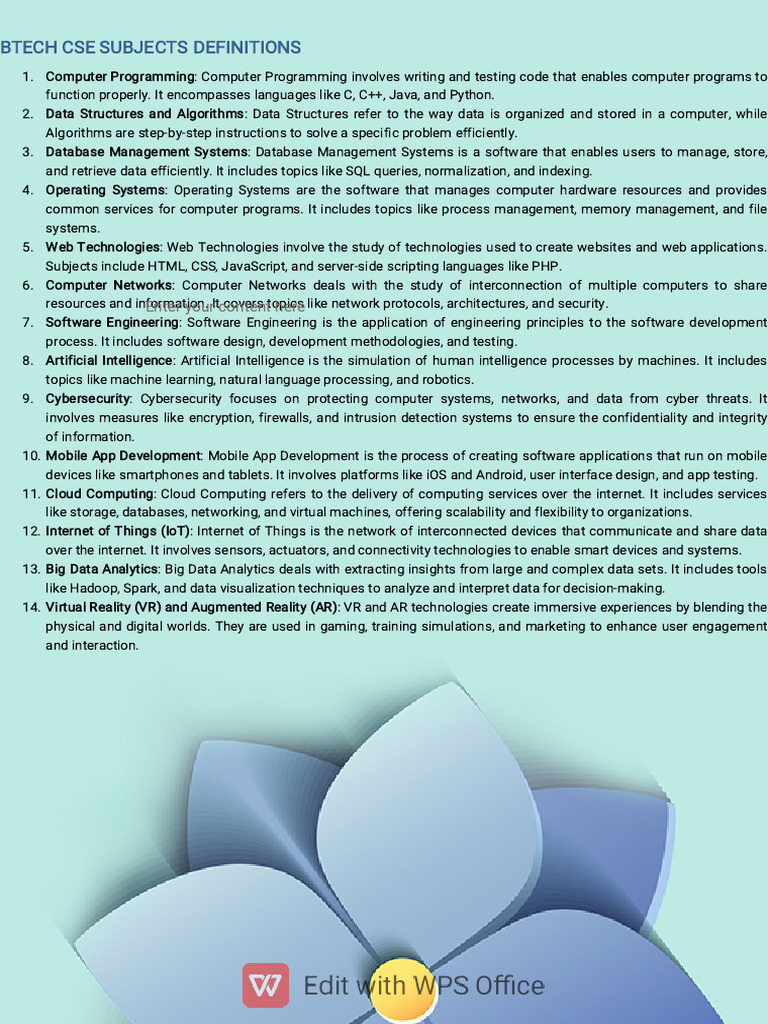 C Se Subjects | PDF | Internet Of Things | Computer Network
