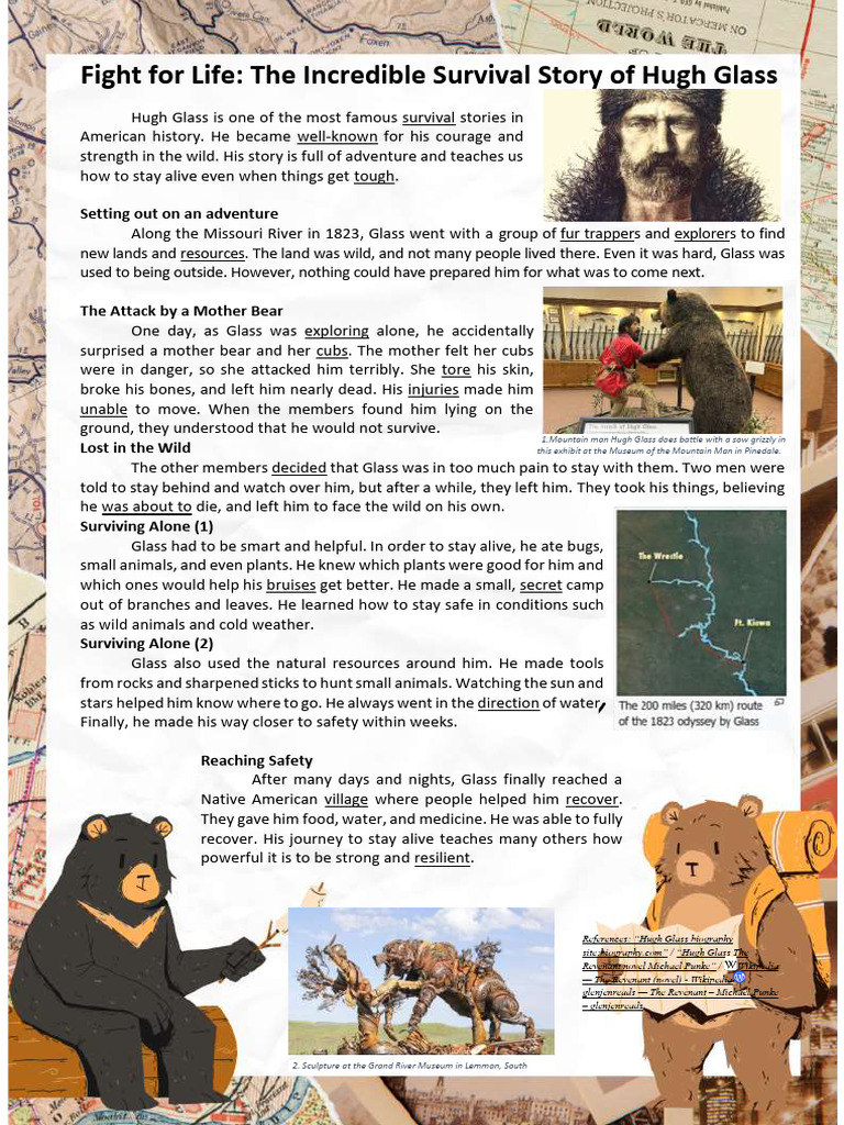 Hugh Glass Survival Against All Odds PDF Mountain Man
