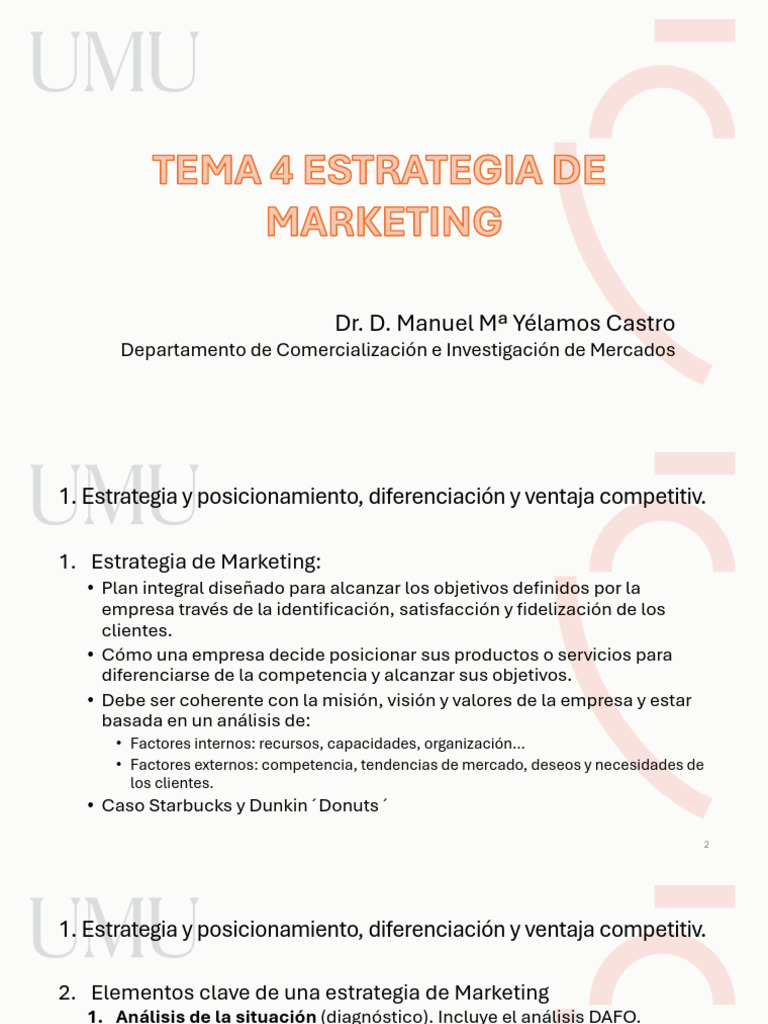 Estrategias de Marketing y Posicionamiento | PDF | Marketing | Producto ...