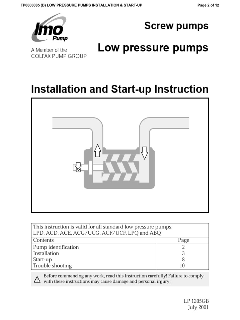 Pump Manual | PDF
