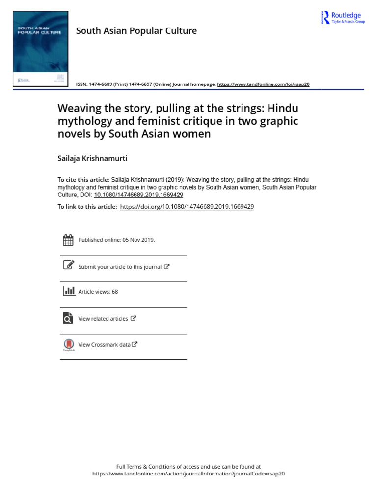 Weaving The Story, Pulling at The Strings - Hindu M - 250610 - 210717 ...