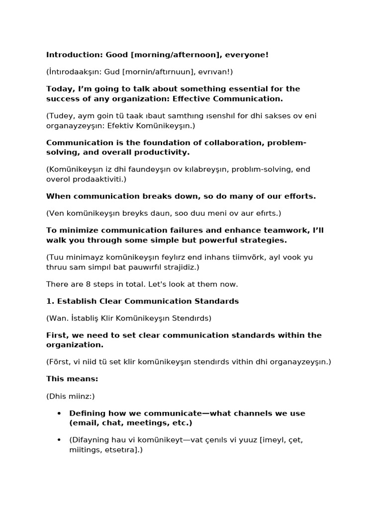 8 Strategies for Effective Communication | PDF | Communication | Human ...