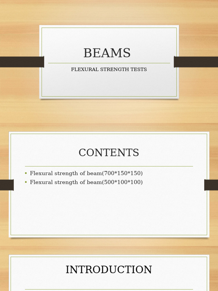 Flexural Strength Tests for Concrete Beams | PDF | Strength Of ...
