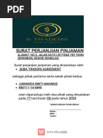Contoh Surat Perjanjian Pinjaman | PDF