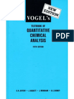 Vogel's - Textbook of Quantitative Chemical Analysis (5th Edition